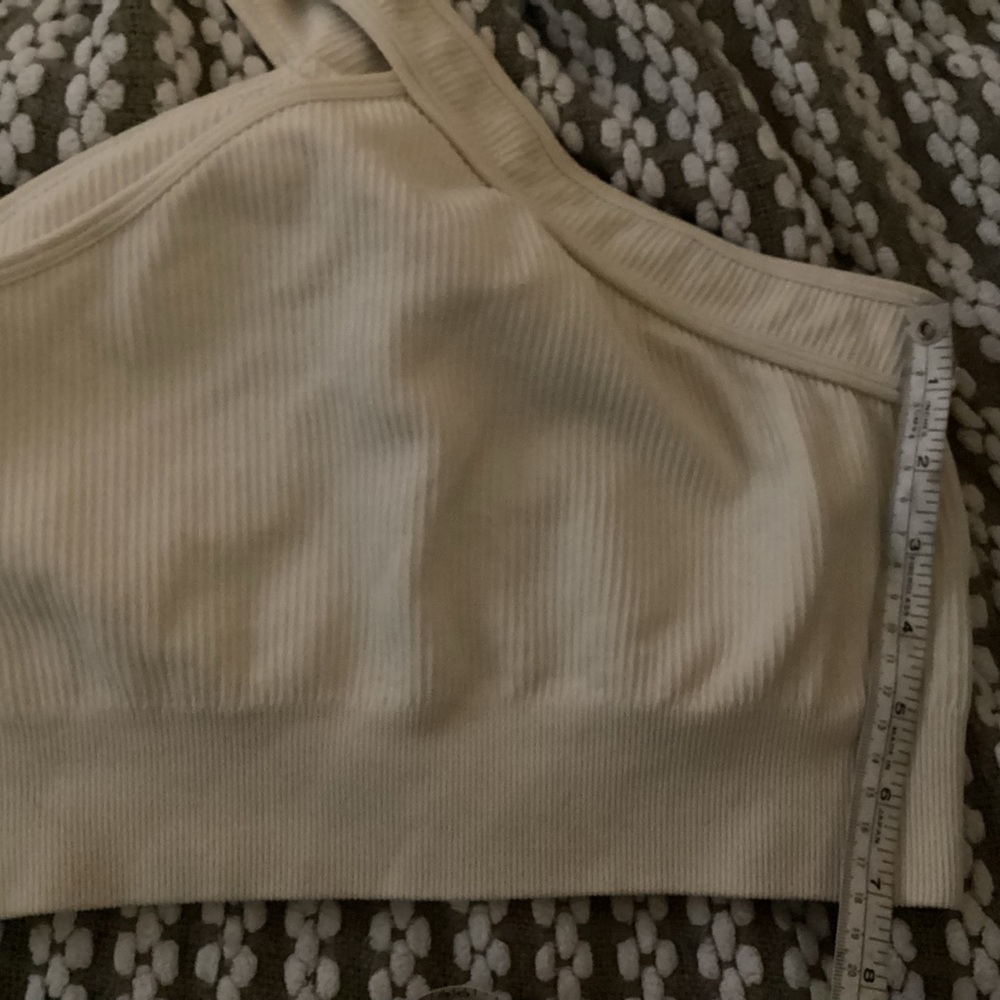Cream Ribbed Tank Top - Picture 4 of 4